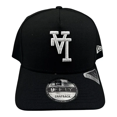 Los Angeles Dodgers Black and White Upside Down LA Grey UV New Era 9FIFTY A-Frame Snapback Hat