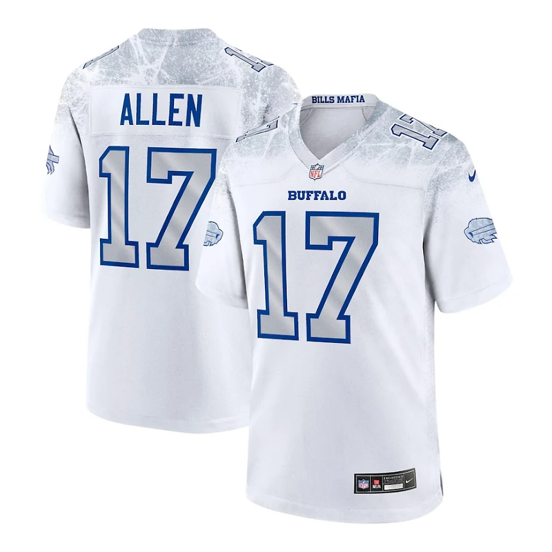 Buffalo Bills Josh Allen White 2025 Rivalries Collection Nike Game Jersey