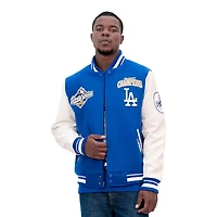 Los Angeles Dodgers Royal Blue 2025 World Series Pro Standard Rib Wool Varsity Jacket