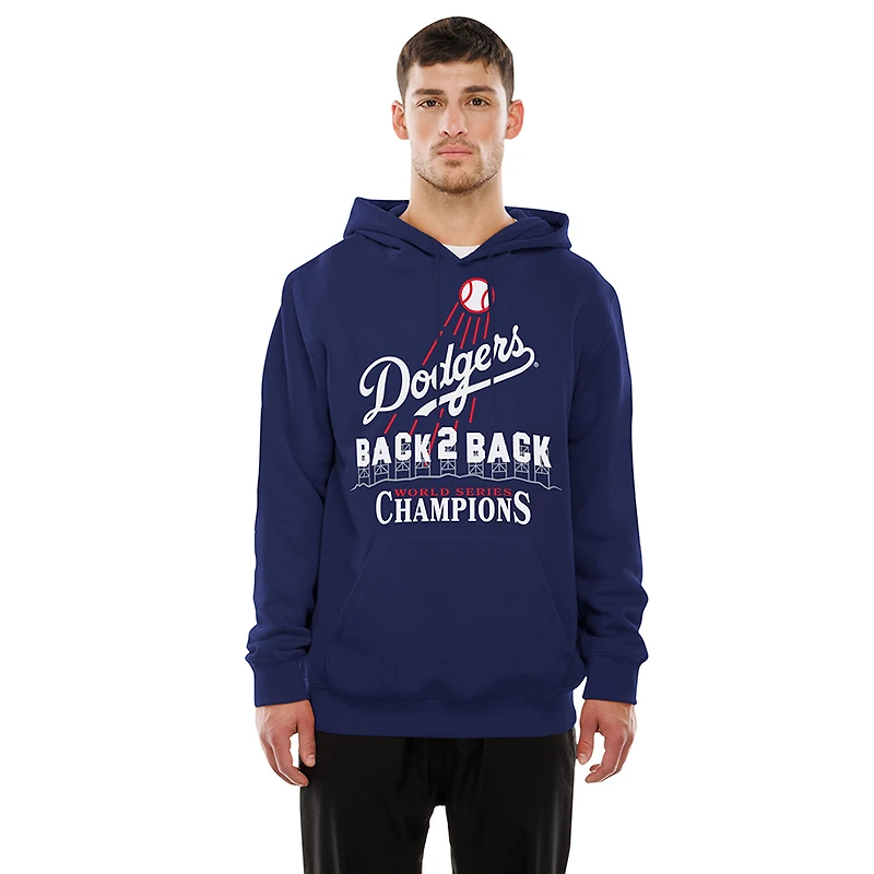 Los Angeles Dodgers Royal Back to WS Champs Hollywood Sign New Era Pullover Hoodie