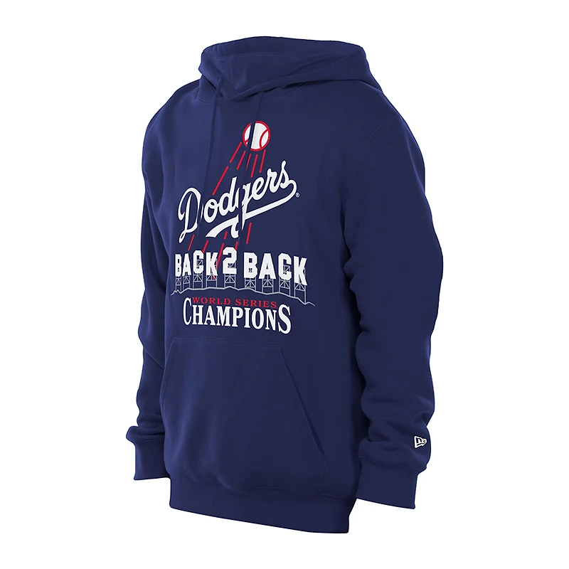 Los Angeles Dodgers Royal Back to WS Champs Hollywood Sign New Era Pullover Hoodie