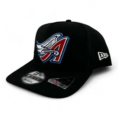 Anaheim Angels Black Basic "Halos Collection" Green UV 9FIFTY A-Frame Snapback Hat