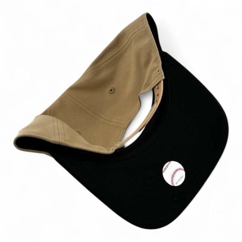 Anaheim Angels Khaki and Black Basic "Halos Collection" Black UV 9FIFTY A-Frame Snapback Hat