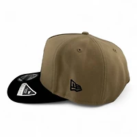 Anaheim Angels Khaki and Black Basic "Halos Collection" Black UV 9FIFTY A-Frame Snapback Hat
