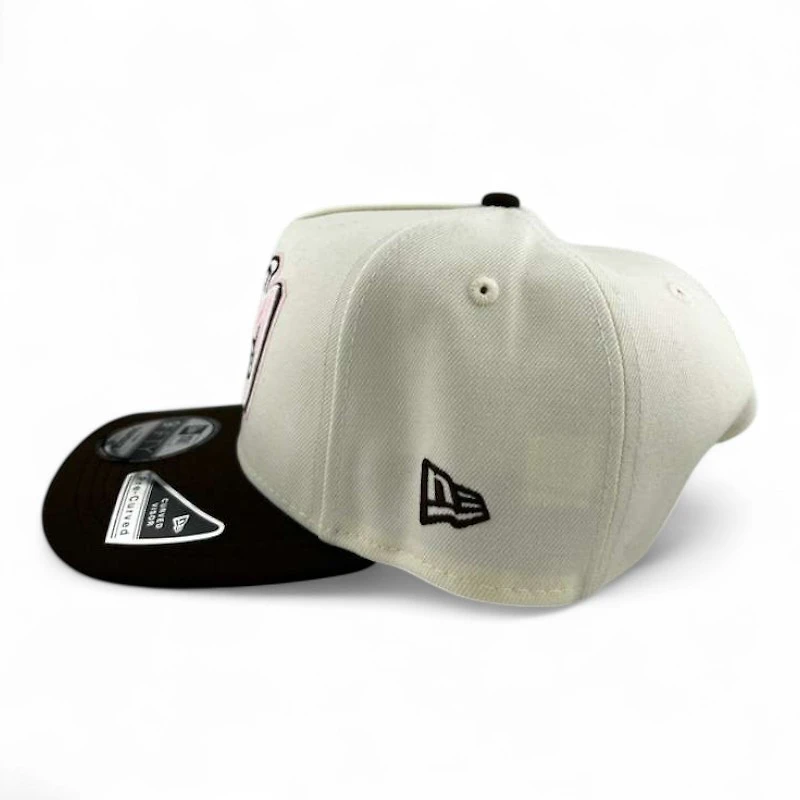Anaheim Angels Chrome and Brown "Halos Collection" 50th Anniversary Patch Pink UV 9FIFTY A-Frame Snapback Hat
