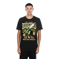 Los Angeles Dodgers Black 2025 World Series Champions Champagne New Era T-Shirt