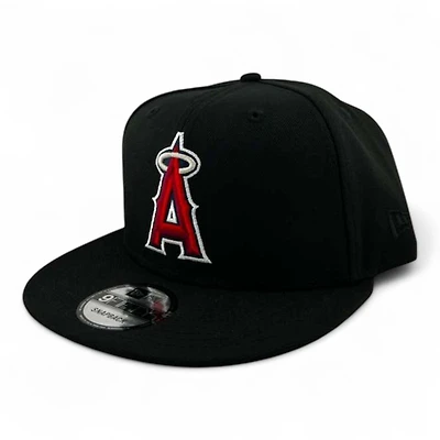 Anaheim Angels Black Basic "Halos Collection" 9FIFTY Snapback