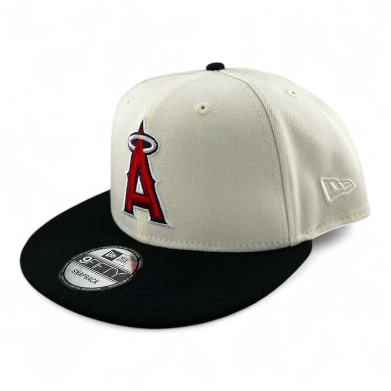 Anaheim Angels Chrome and Black Basic "Halos Collection" 9FIFTY Snapback