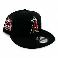 Anaheim Angels Black "Halos Collection" 50th Anniversary Patch 9FIFTY Snapback