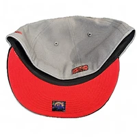 Orlando Rays Gray and Black Southern League Patch Scarlet UV MiLB New Era 59FIFTY Fitted Hat
