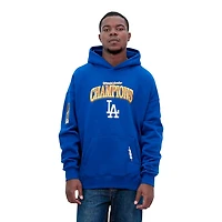 Los Angeles Dodgers Royal Blue 2025 World Series Drop Shoulder Pullover Hoodie