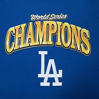 Los Angeles Dodgers Royal Blue 2025 World Series Drop Shoulder Pullover Hoodie