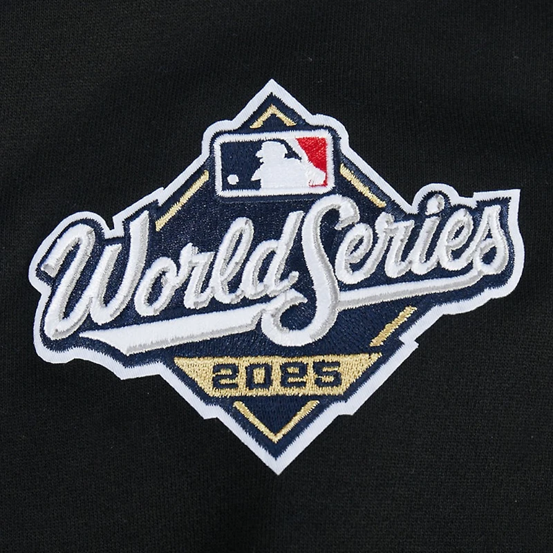 Los Angeles Dodgers Black 2025 World Series Drop Shoulder Pullover Hoodie