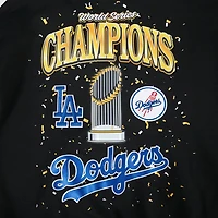 Los Angeles Dodgers Black 2025 World Series Drop Shoulder Pullover Hoodie