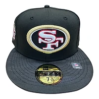 San Francisco 49ers Black Camo Two Tone 75 Years Patch Red UV New Era 59FIFTY Fitted Hat