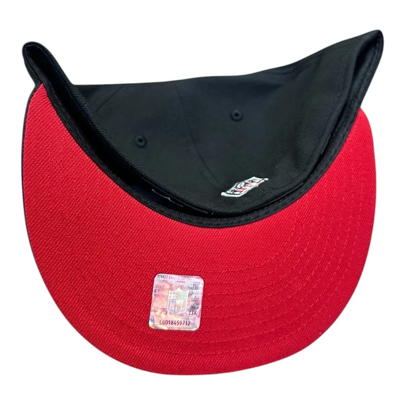 San Francisco 49ers Black Camo Two Tone 75 Years Patch Red UV New Era 59FIFTY Fitted Hat