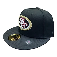 San Francisco 49ers Black Camo Two Tone 75 Years Patch Red UV New Era 59FIFTY Fitted Hat
