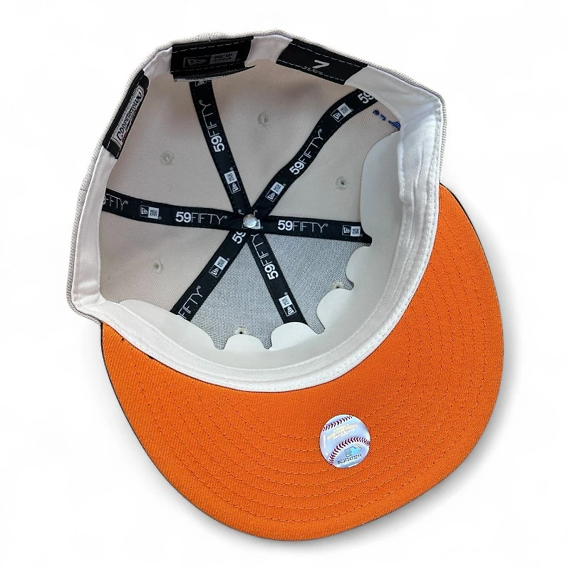 San Francisco Giants Gray and Black Script Splash Patch Orange UV New Era 59FIFTY Fitted Hat