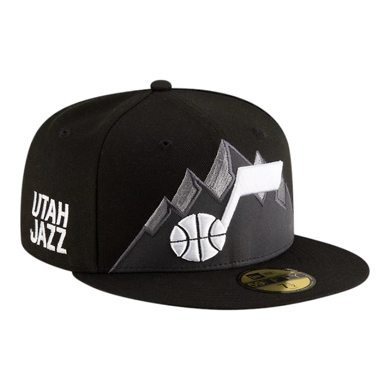 Utah Jazz Black 2025 Statement Edition NBA New Era 59FIFTY Fitted Hat