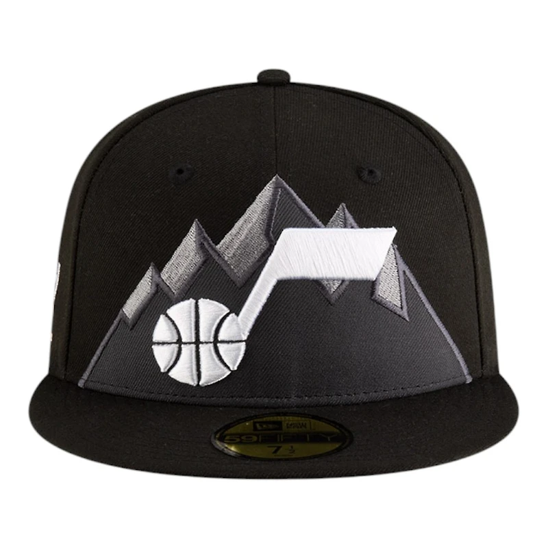 Utah Jazz Black 2025 Statement Edition NBA New Era 59FIFTY Fitted Hat