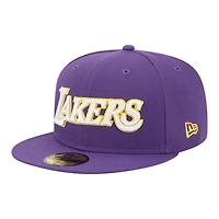 Los Angeles Lakers Purple 2025 Statement Edition NBA New Era 59FIFTY Fitted Hat