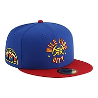 Denver Nuggets Royal 2025 Statement Edition NBA New Era 59FIFTY Fitted Hat