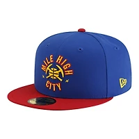 Denver Nuggets Royal 2025 Statement Edition NBA New Era 59FIFTY Fitted Hat