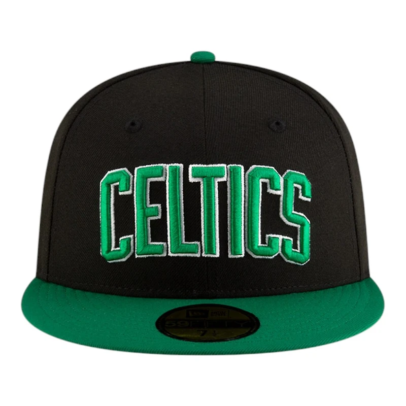 Boston Celtics Black 2025 Statement Edition NBA New Era 59FIFTY Fitted Hat