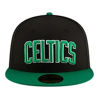 Boston Celtics Black 2025 Statement Edition NBA New Era 59FIFTY Fitted Hat