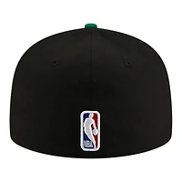 Boston Celtics Black 2025 Statement Edition NBA New Era 59FIFTY Fitted Hat
