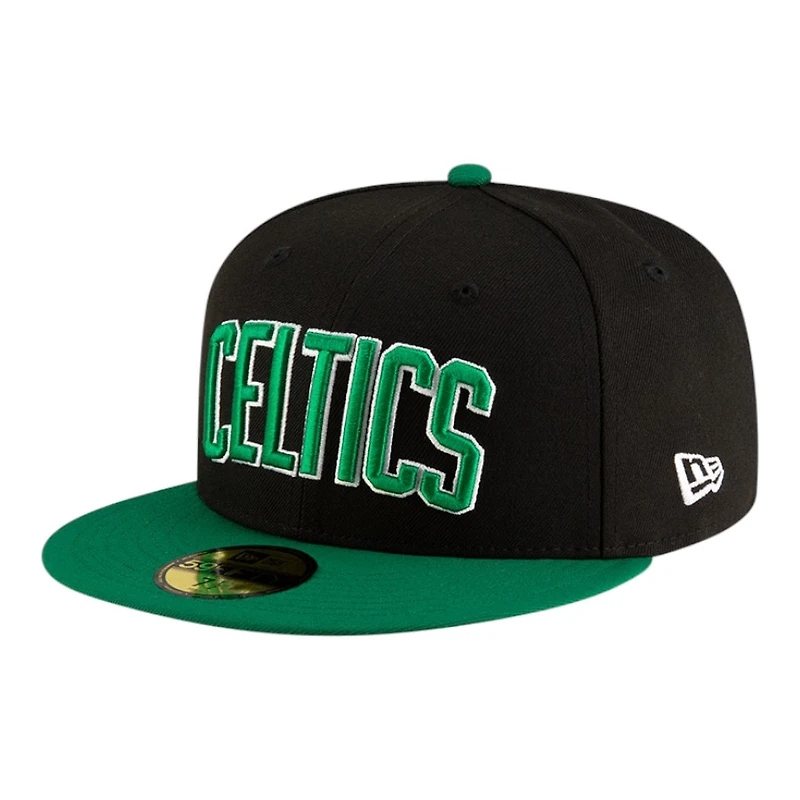 Boston Celtics Black 2025 Statement Edition NBA New Era 59FIFTY Fitted Hat