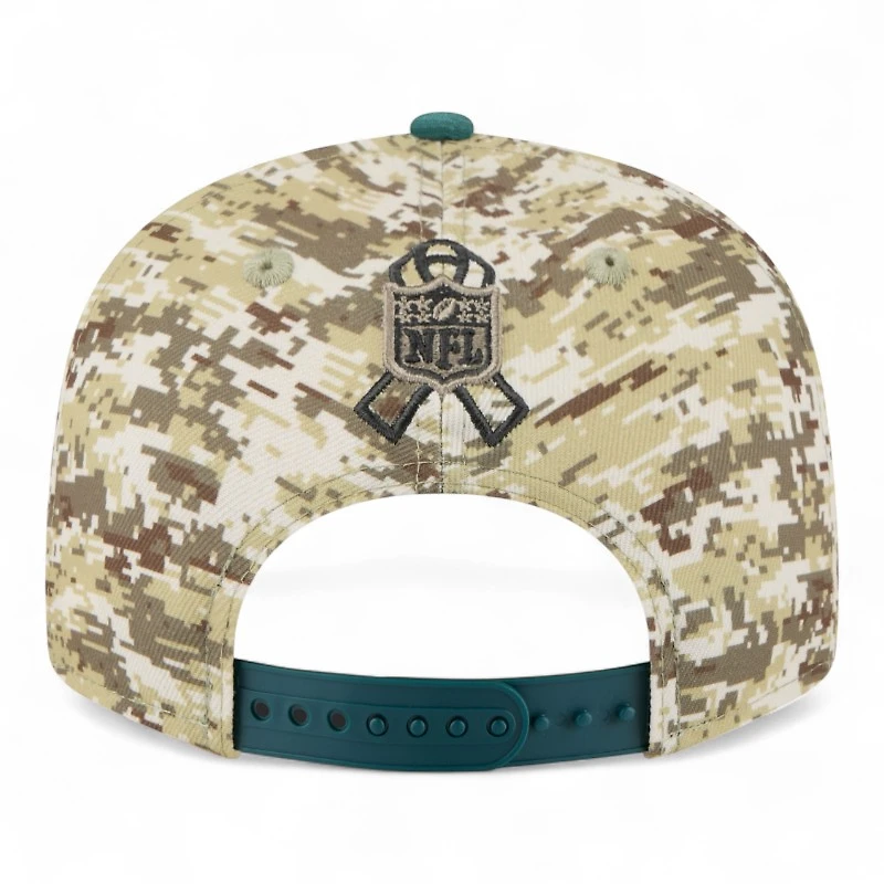 Philadelphia Eagles 2025 NFL Salute to Service Fan Gear New Era 9FIFTY Snapback Hat