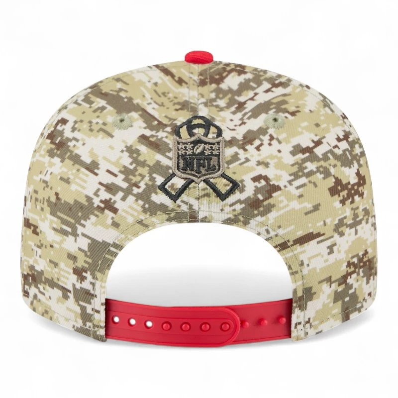 Kansas City Chiefs 2025 NFL Salute to Service Fan Gear New Era 9FIFTY Snapback Hat