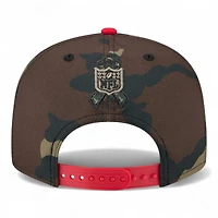 Kansas City Chiefs Dark Camo 2025 NFL Salute to Service Fan Gear New Era 9FIFTY Snapback Hat
