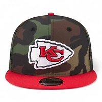 Kansas City Chiefs Dark Camo 2025 NFL Salute to Service Fan Gear New Era 9FIFTY Snapback Hat