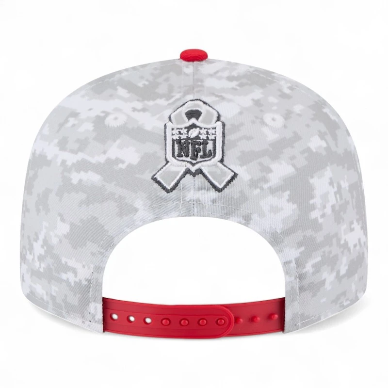 Kansas City Chiefs Artic Camo 2025 NFL Salute to Service Fan Gear New Era 9FIFTY Snapback Hat