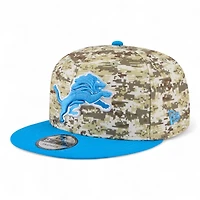 Detroit Lions 2025 NFL Salute to Service Fan Gear New Era 9FIFTY Snapback Hat