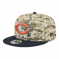Chicago Bears 2025 NFL Salute to Service Fan Gear New Era 9FIFTY Snapback Hat