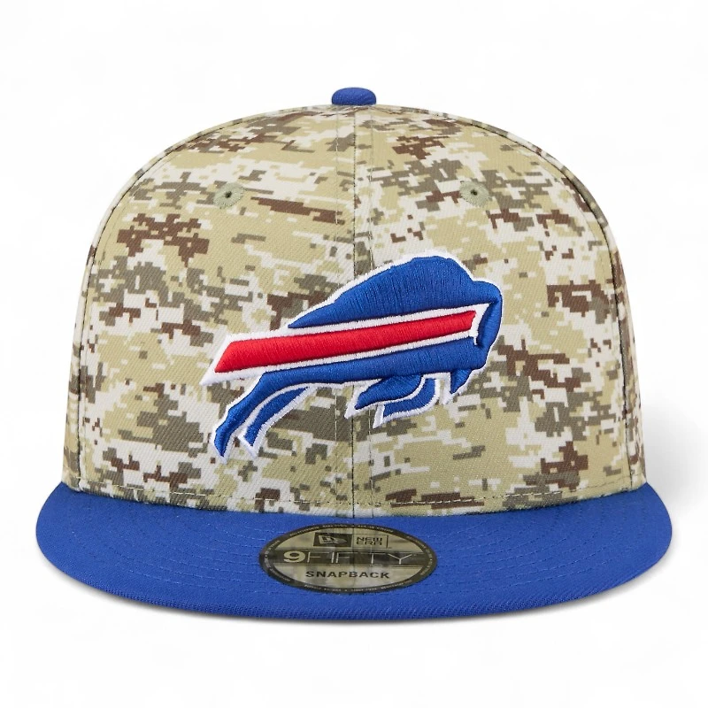 Buffalo Bills 2025 NFL Salute to Service Fan Gear New Era 9FIFTY Snapback Hat