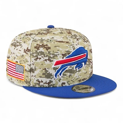 Buffalo Bills 2025 NFL Salute to Service Fan Gear New Era 9FIFTY Snapback Hat