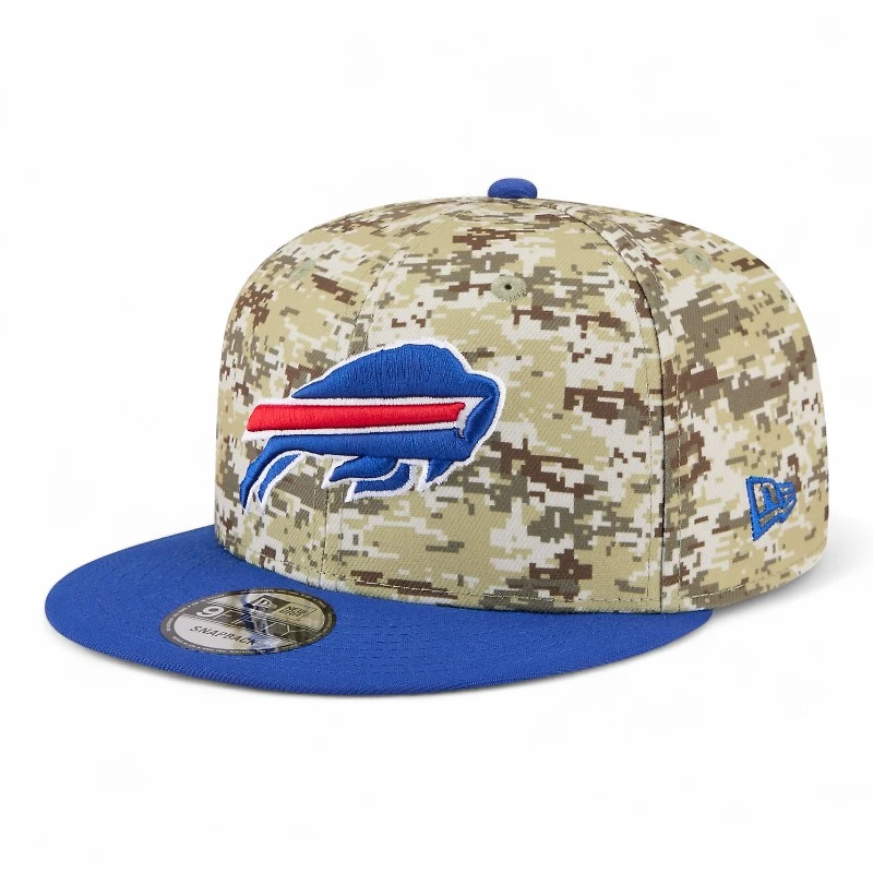 Buffalo Bills 2025 NFL Salute to Service Fan Gear New Era 9FIFTY Snapback Hat