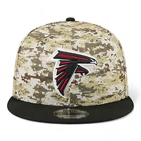 Atlanta Falcons 2025 NFL Salute to Service Fan Gear New Era 9FIFTY Snapback Hat