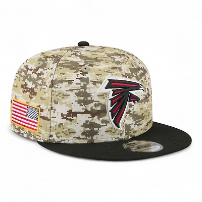 Atlanta Falcons 2025 NFL Salute to Service Fan Gear New Era 9FIFTY Snapback Hat