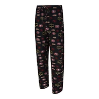 San Francisco 49ers Black Mosaic All Over Print Sleep Pajama Pants