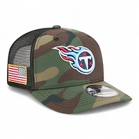 Tennessee Titans 2025 NFL Salute to Service Fan Gear New Era 9SEVENTY Adjustable Snapback Hat