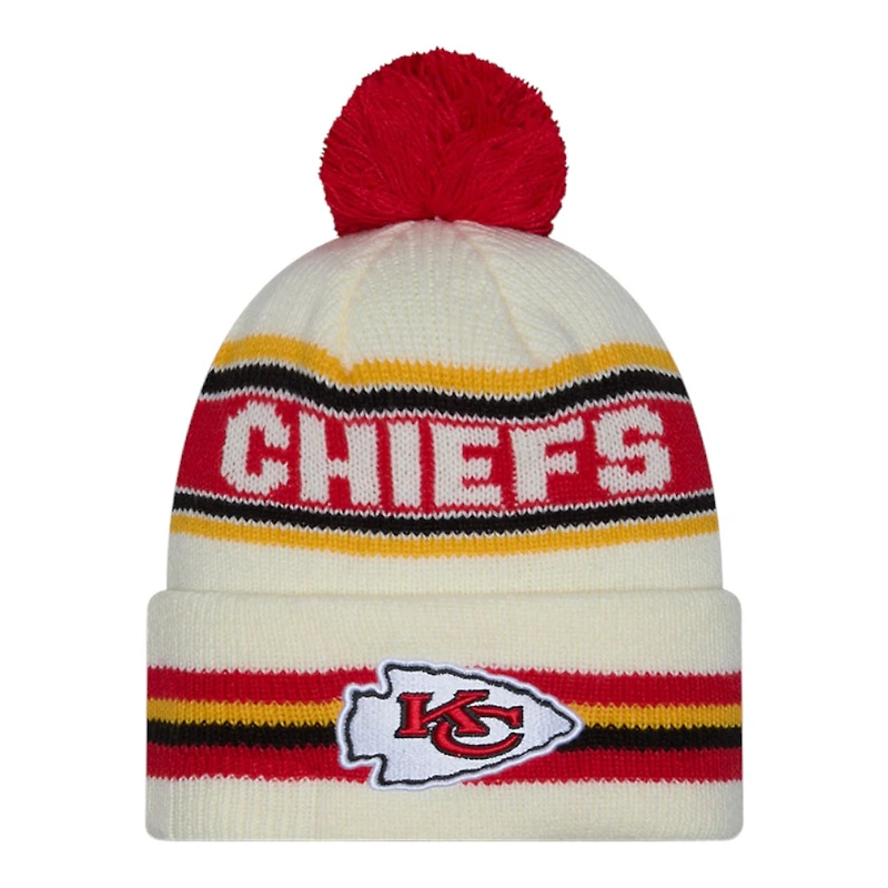 Kansas City Chiefs Classic New Era Cuffed Knit Pom Beanie Hat