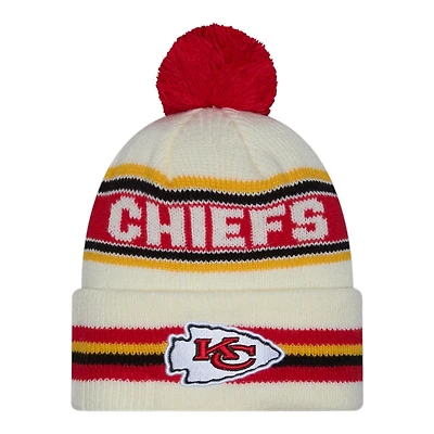 Kansas City Chiefs Classic New Era Cuffed Knit Pom Beanie Hat