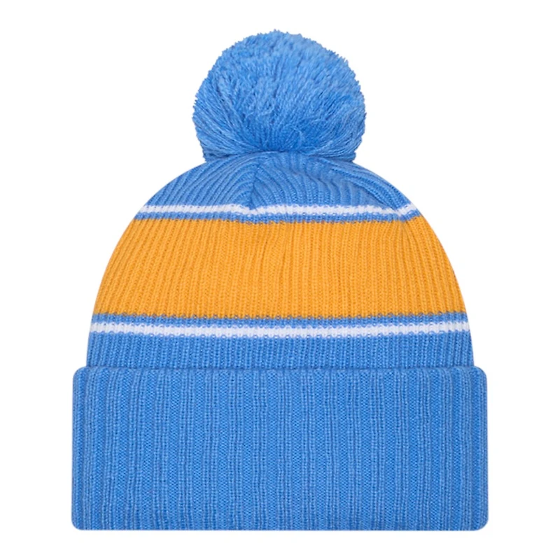 St. Louis Blues Sky Blue Bold New Era Cuffed Knit Pom Beanie Hat