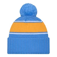 St. Louis Blues Sky Blue Bold New Era Cuffed Knit Pom Beanie Hat