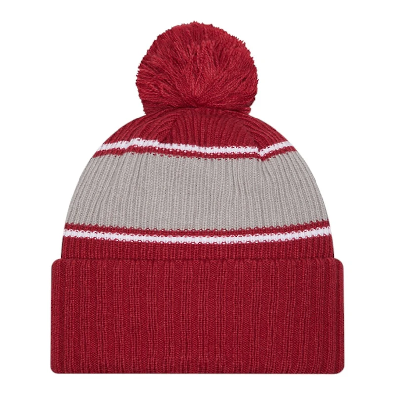 Alabama Crimson Tide Crimson Bold New Era Cuffed Knit Pom Beanie Hat